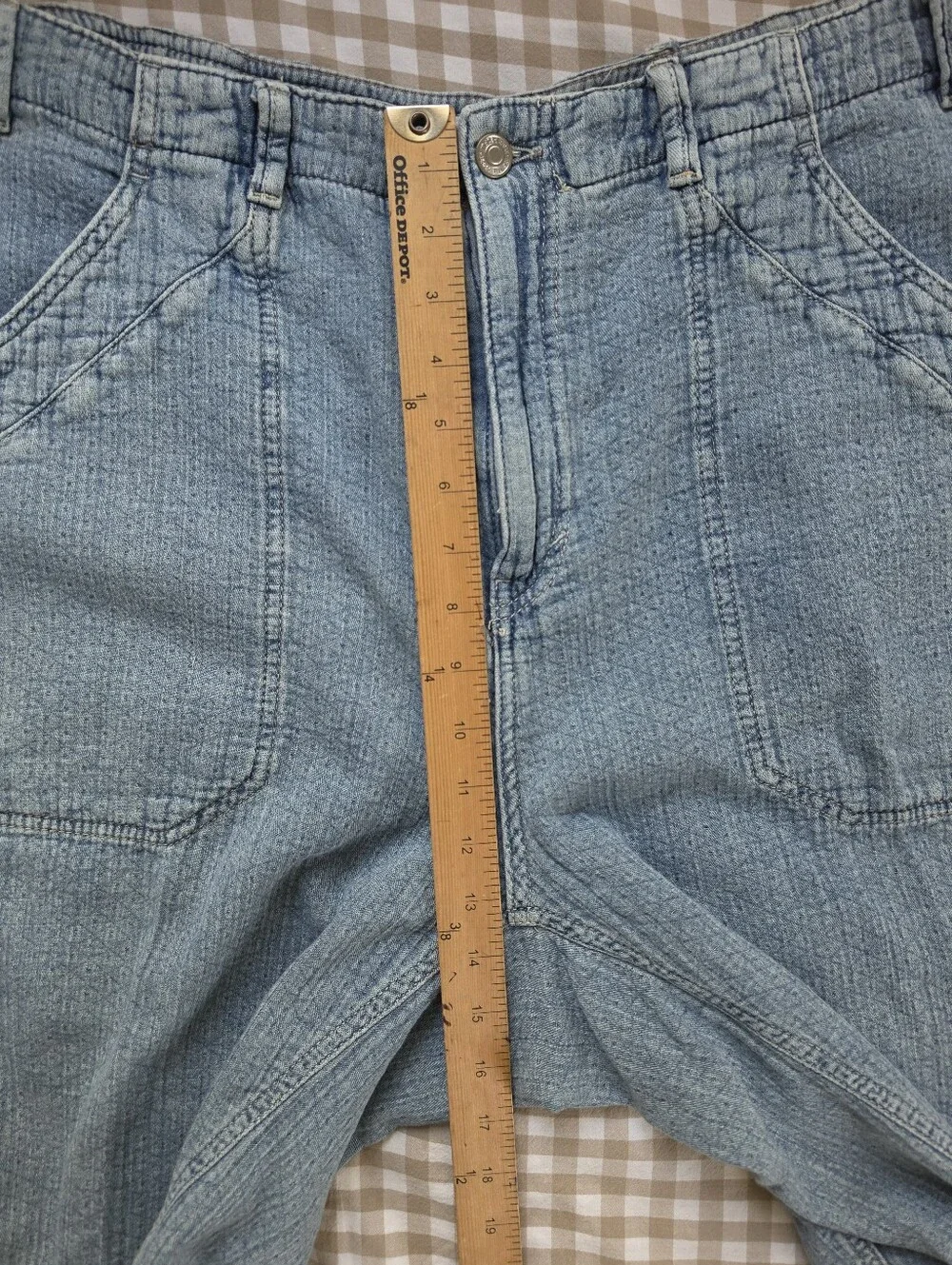 Free People We The Free Midnight Voyage Harem Pants in Light Blue Wash - Picture 6 of 9